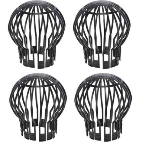 Juego de 4 soportes para canalones de aprox. 13,2 x 14,5 cm (diámetro x alto)