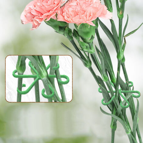 Juego de 4 soportes para plantas en varios tamaños, impermeables, reutilizables, enrejados portátiles para plantas trepadoras, color verde.