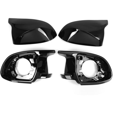 Juego de 4 tapas de espejo de repuesto para BMW X3 G01, X4 G02, X5 G05, X6 G06, X7 G07, X3M F97, X4M F98, X5M F95, X6M F96 (2018-2023), números de pieza: 51168097351, 51168071003, 51168097352, 5116807