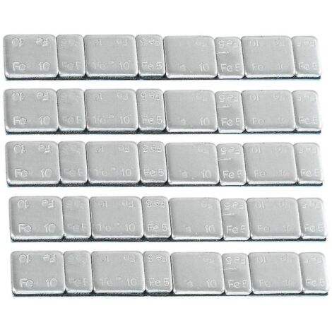 Juego de 40 contrapesos metálicos para equilibrado de ruedas – Accesorio de taller, equilibrado de precisión