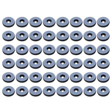 Juego de 48 patas redondas de teflón para muebles, almohadillas antivibración para muebles, (redondas) – 19 mm