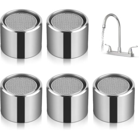 Juego de 5 aireadores para lavabo de baño, aireador para grifo de cocina con filtro y carcasa de latón, aireador para grifo hembra, repuestos para aireador de fregadero de cocina, apto para grifos de 