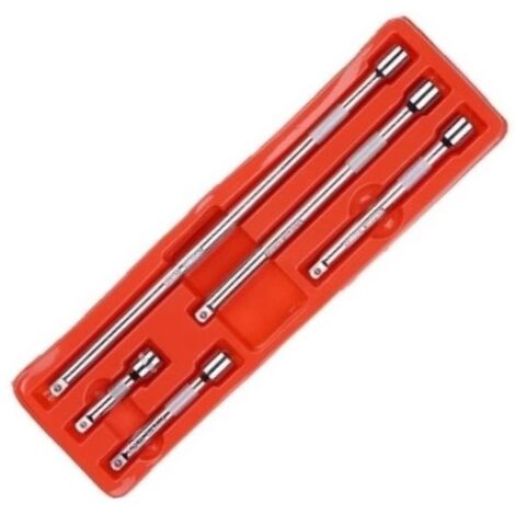 JUEGO DE 5 ALARGADERAS DE 1/4" CROMO VANADIO