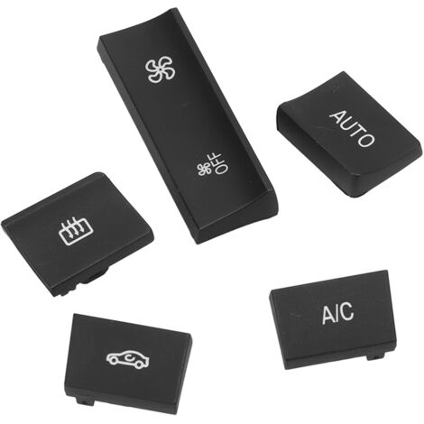 Juego de 5 botones adhesivos para el sistema de climatización manual de la BMW Serie F - ABS duradero