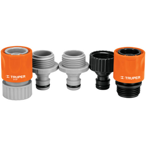 Juego de 5 conectores rápidos - 3/4"