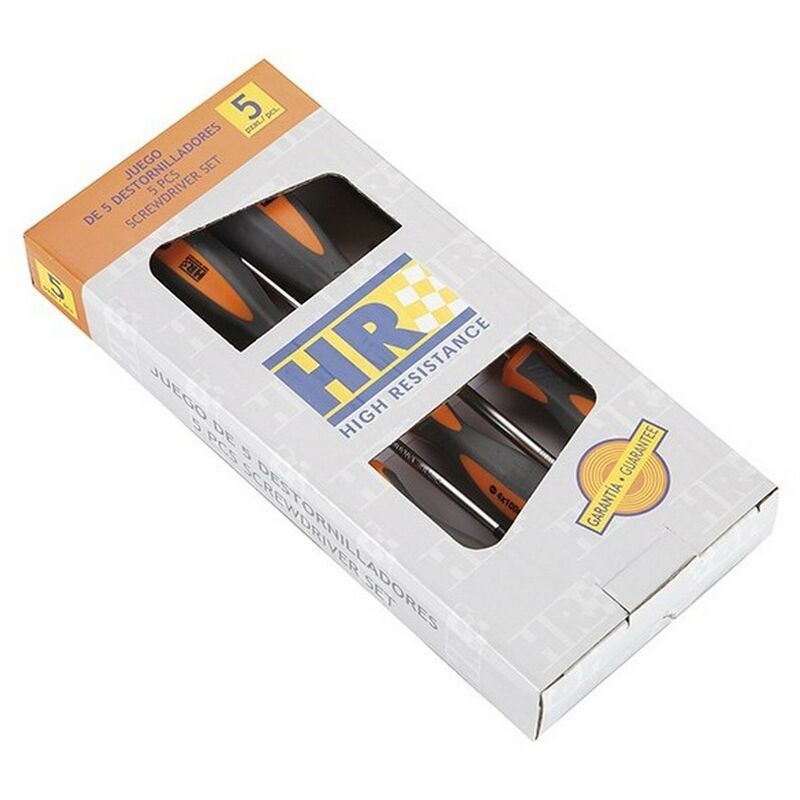 

ALYCO 170448 - Juego de 5 destornilladores HR High Resistance mango bimaterial en caja de carton