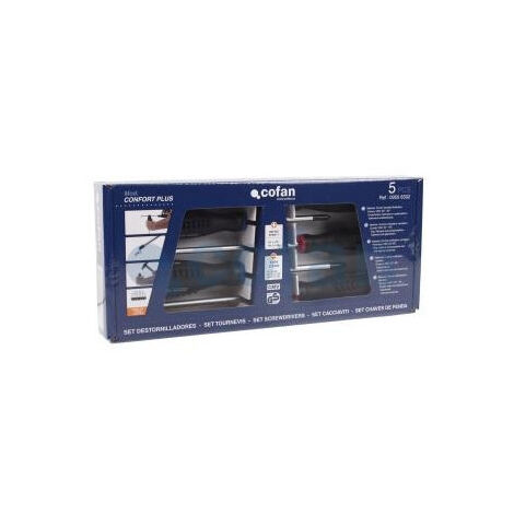 Juego de 5 destornilladores planos y phillips 09506502