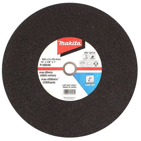 Juego de 5 discos de corte de metal 3x355MM A30P 2G MAKITA - B-16891-5