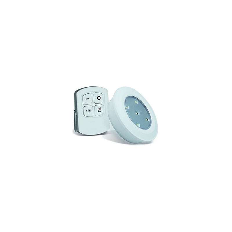 

Juego de 5 Focos LED con Control Remoto, color Blanco, Ø89 mm