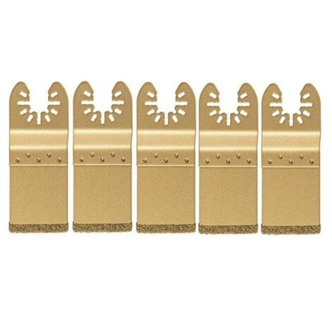 Juego de 5 hojas de diamante oscilantes universales/hojas multiherramienta con accesorio de cambio rápido para discos de corte