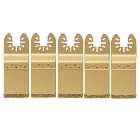 YMYNY FLITI Juego de 5 hojas de diamante oscilantes universales/multiherramienta con fijación de liberación rápida para discos de corte