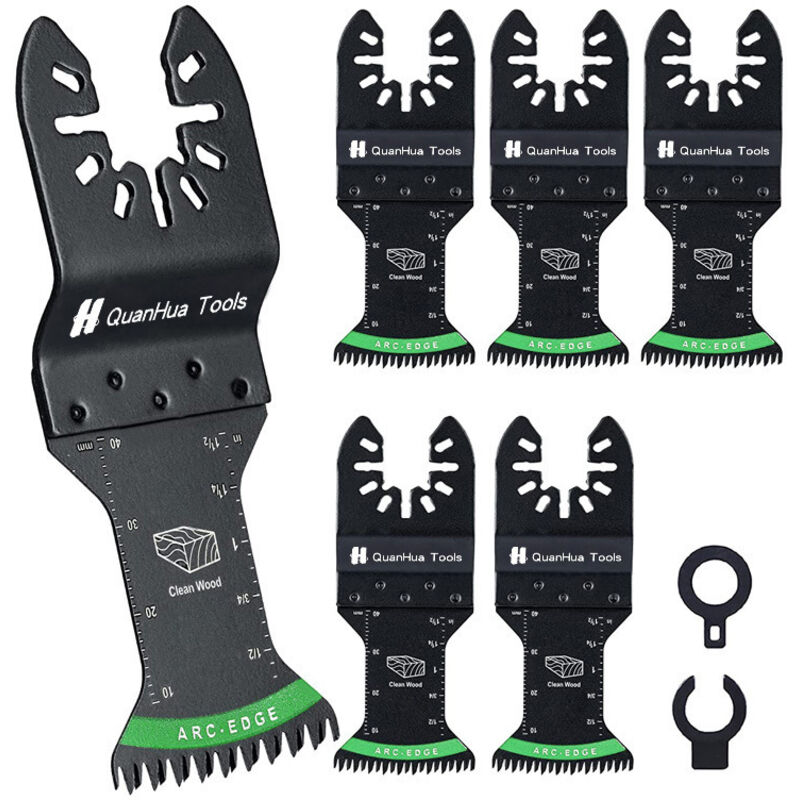 Juego de 5 hojas de sierra multifunción, accesorios para sierra oscilante multifunción