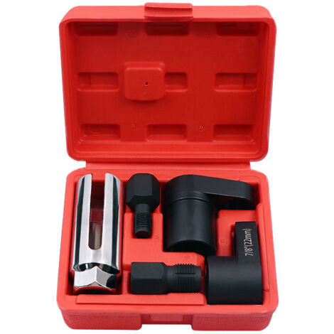 Juego de 5 llaves de vaso para sensor lambda y sensor de oxígeno de coche con caja