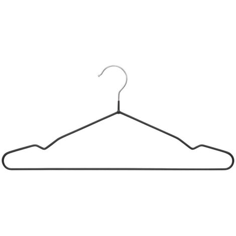 Juego de 5 perchas negras antideslizantes - 5five