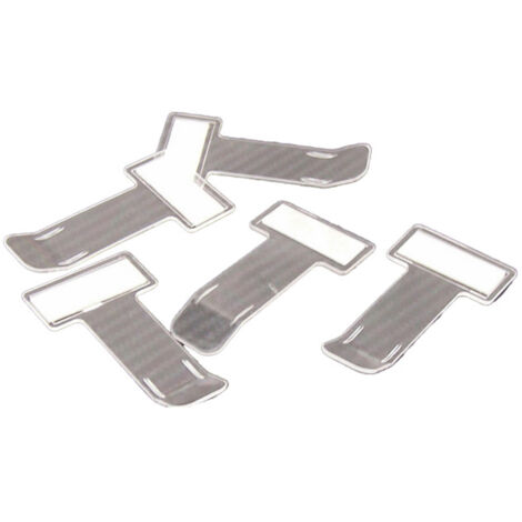 Juego de 5 portatickets de aparcamiento transparentes con clip adhesivo, fabricados en plástico, para parabrisas.