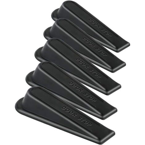 Juego de 5 topes de puerta de goma para todo tipo de suelos, antirayaduras y antideslizantes.