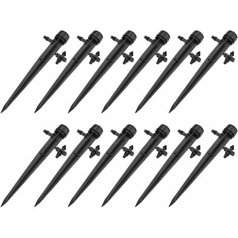 Juego de 50 goteros ajustables riego por goteo 4/7mm microaspersores de riego para huertos/flores