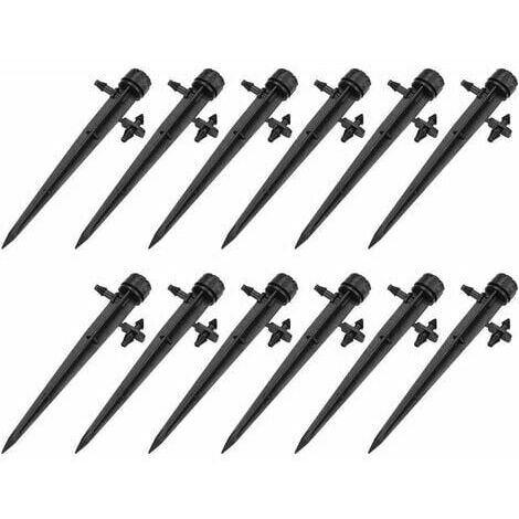 Juego de 50 goteros ajustables riego por goteo 4/7mm microaspersores de riego para huertos/flores