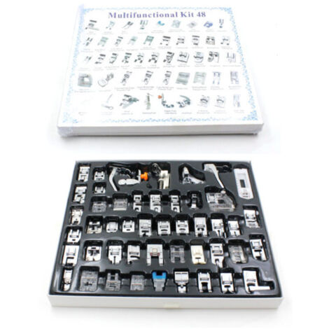 Juego de 52 prensatelas multifuncionales compatibles con Brother, Singer y Janome - Accesorios de costura profesionales