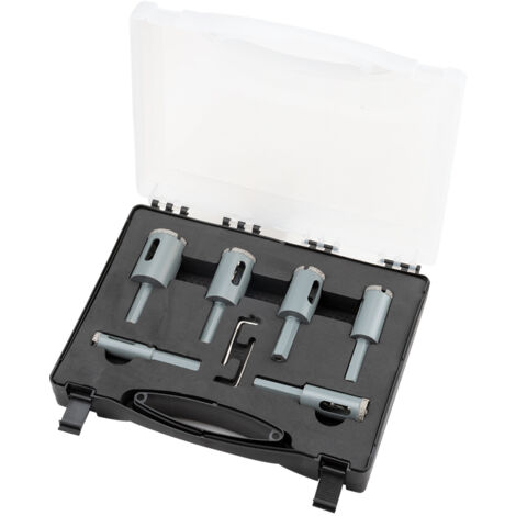 Juego de 6 brocas de diamante para taladro de gres de 16-35 mm Fervi P031/06S