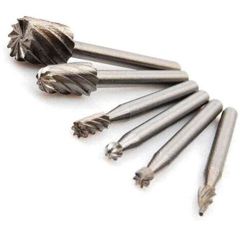 Juego de 6 brocas para herramientas rotativas, juego de brocas para carpintería, herramientas de corte, juego de herramientas para tallado de madera, accesorios para herramientas P