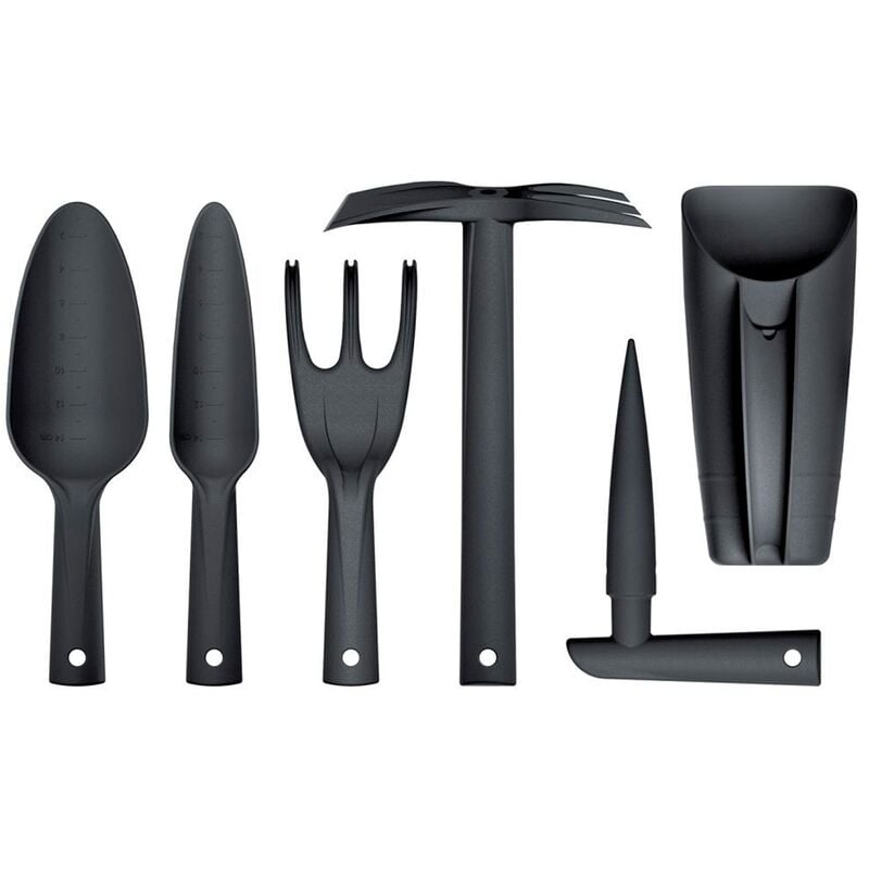 

Juego de 6 herramientas de mano Respana Gardening en color antracita - Prosperplast