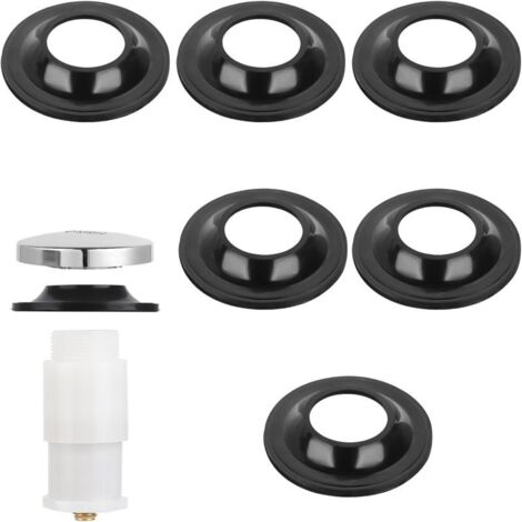 Juego de 6 juntas para el tapón de desagüe de la bañera, perfectamente adaptadas a los tapones de bañera tipo Tip Toe.