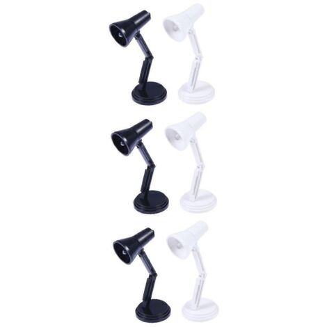 Juego de 6 lámparas LED de mesita de noche con clip, ideales para mesitas de noche, cómodas luces de lectura para la vista, mini lámparas de lectura portátiles.