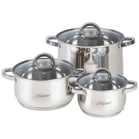 Juego de 6 ollas MR-2120-6L (1,5 l, 3,0 l, 5,0 l)