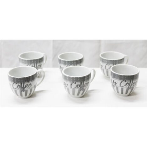 Juego De 6 Piezas Tazas De Café De Cerámica Servicio Café Espresso Bar -