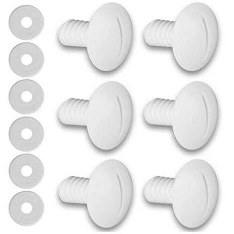Juego de 6 tornillos de plástico para buje de 180/280 mm para limpiafondos Polaris C-55