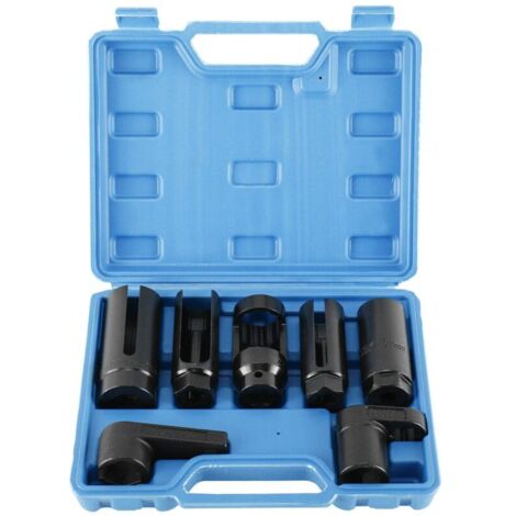 Juego de 7 llaves para sensor lambda de 22 mm, llave de tubo para extracción de sensor lambda, juego de herramientas para sensor lambda de coche.