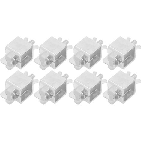 Juego de 8 abrazaderas de soldadura a tope de aleación de aluminio plateado para paneles de carrocería de automóviles (abrazaderas de mariposa).