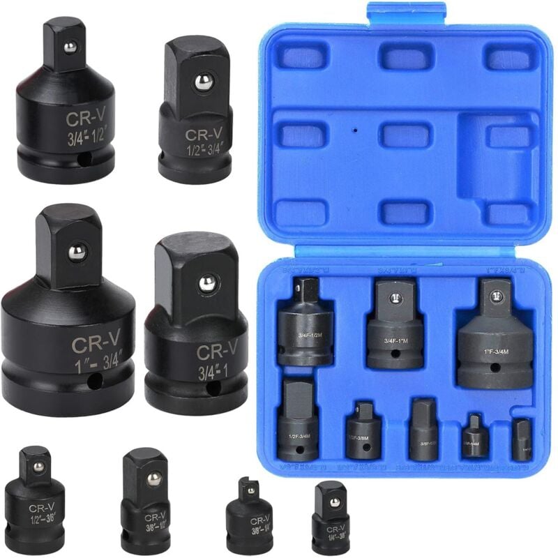 

Jomafa - JUEGO DE 8 ADAPTADORES DE IMPACTO PARA PISTOLAS NEUMATICAS