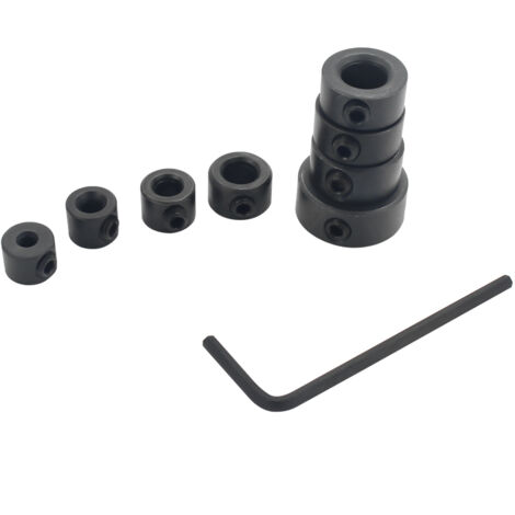 Juego de 8 anillos de tope para brocas de madera de 3 a 16 mm, con anillo de posicionamiento para la profundidad de perforación y herramientas de bricolaje.