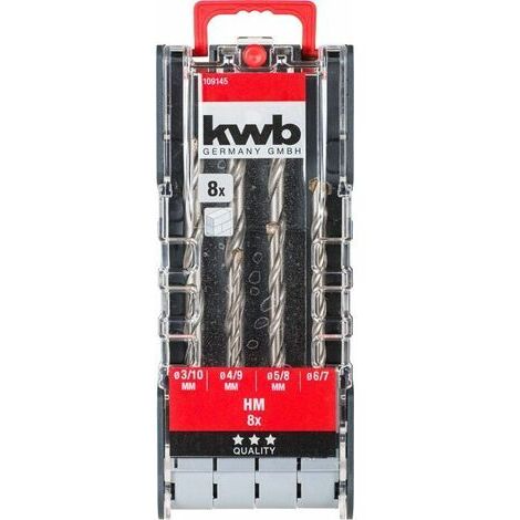 Juego de 8 brocas para piedra y mampostería  KWB 49109145