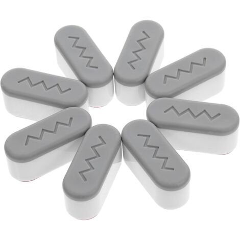 Juego de 8 cojines para asiento de inodoro, cojines de repuesto universales con adhesivo resistente, funda para asiento de inodoro, reduce el ruido y las juntas, apto para hogares, hoteles y hospitale