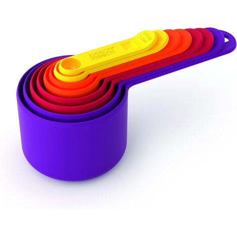 Juego de 8 cucharas medidoras Nest Measure Multicolor – Joseph Joseph Tazas y cucharas apilables con asas encajables, aptas para lavavajillas
