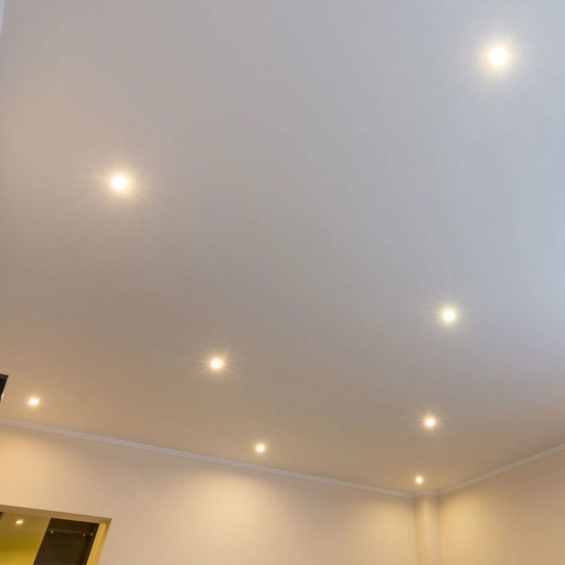 

Juego de 8 focos LED empotrables en el techo de diseño, apliques de pared para salón, dormitorio, focos de oficina, blanco