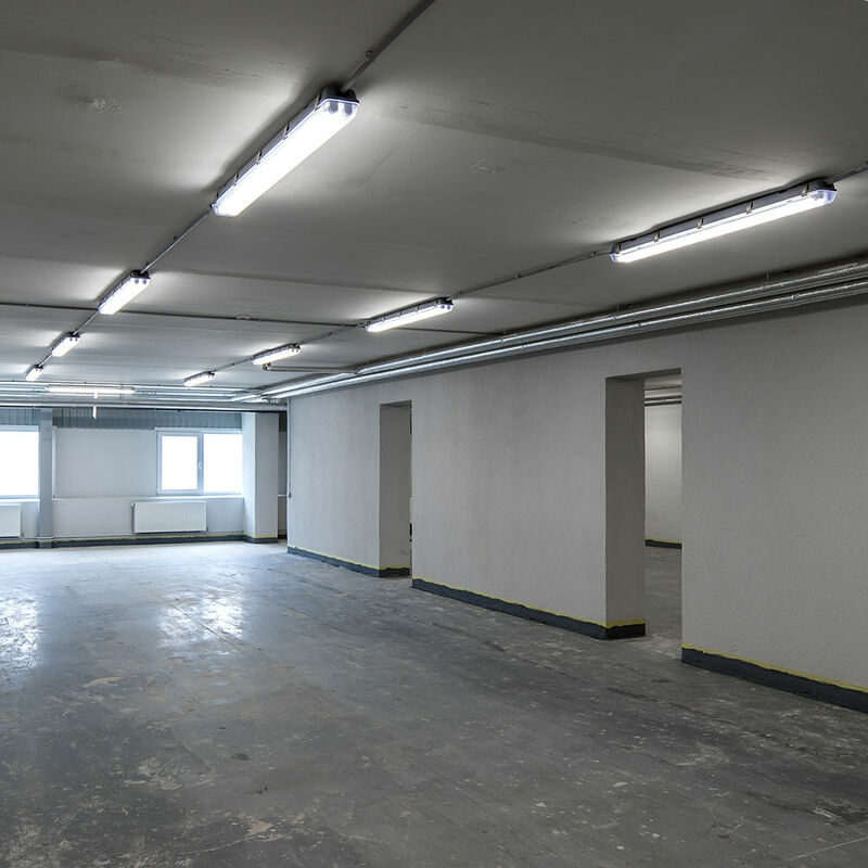 

Juego de 8 bañeras de techo LED de 48 vatios, lámparas, garajes, almacenes, pasillos, iluminación, lámparas de 4500 K, blanco neutro