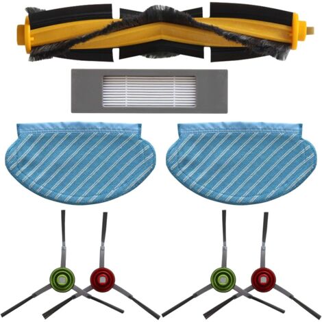 Juego de 8 piezas de repuesto para accesorios Ecovacs Robotics Buddy para Ecovacs DEEBOT OZMO 920 y OZMO 950