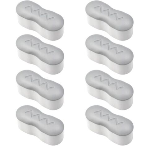 Juego de 8 protectores de asiento de inodoro con adhesivo resistente, adhesivo universal para el hogar, hotel, restaurante,