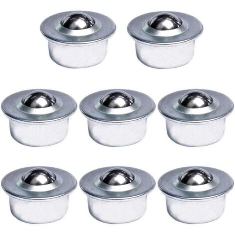 Juego de 8 ruedas universales con cojinetes de bolas