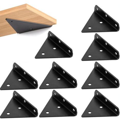 Juego de 9 soportes invisibles para estantes, soportes triangulares flotantes para estantes, soportes ocultos para estantes, soportes flotantes para estantes