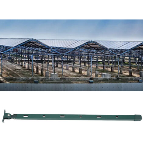 Juego de abreventanas para invernaderos con varilla de soporte de aluminio de 39 cm de largo, manual, de bajo consumo energético y respetuoso con el medio ambiente.