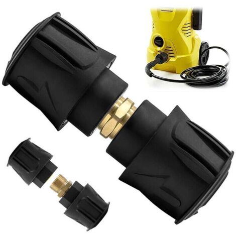 Juego de accesorios de manguera de liberación rápida M22 para hidrolimpiadoras Karcher Nilfisk Lavor Greenworks K2-K3, rosca de 14 mm.