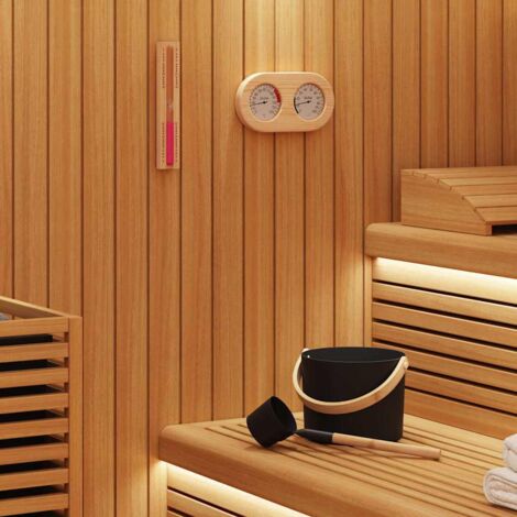 Juego de Accesorios de Sauna 4 pcs Negro