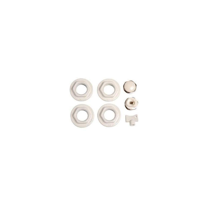 

Juego de accesorios para el radiador blanco
