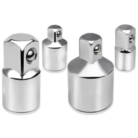 Juego de adaptadores de trinquete de 4 piezas, adaptador de dado, trinquete de 1/2 pulgada a 3/8 de pulgada, 3/8 de pulgada a 1/2 pulgada, 1/4 de pulgada a 3/8 de pulgada, 3/8 de pulgada a 1/4 de pulg