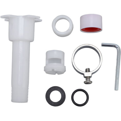 Juego de adaptadores para grifo de bañera de 4 piezas con herramientas, fabricado en plástico resistente, para tuberías de 1/2" y 3/4", de fácil instalación, incluye 8 accesorios.